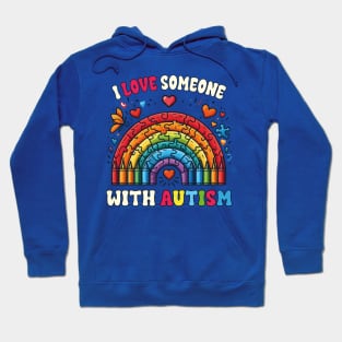 I Love Someone With Autism Student Special Education Teacher Hoodie